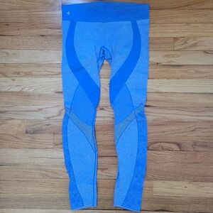 Nux Seamless Compression Leggings Women’s Sz Small Blue Athletic Yoga Barre